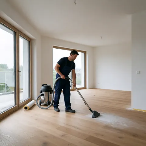 Bauendreinigung in einer frisch renovierten Wohnung